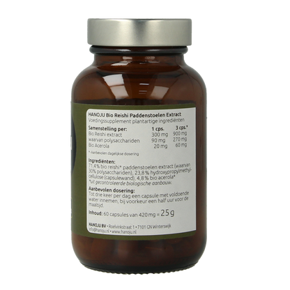 Hanoju Reishi extract bio 60.00 Capsules