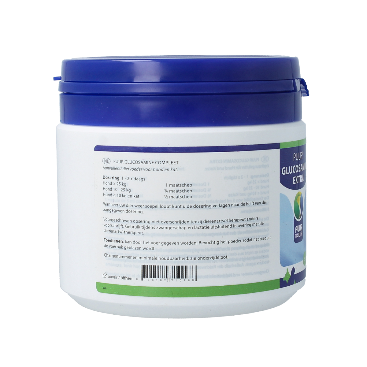 Puur Glucosamine extra hond/kat 250.00 Gram