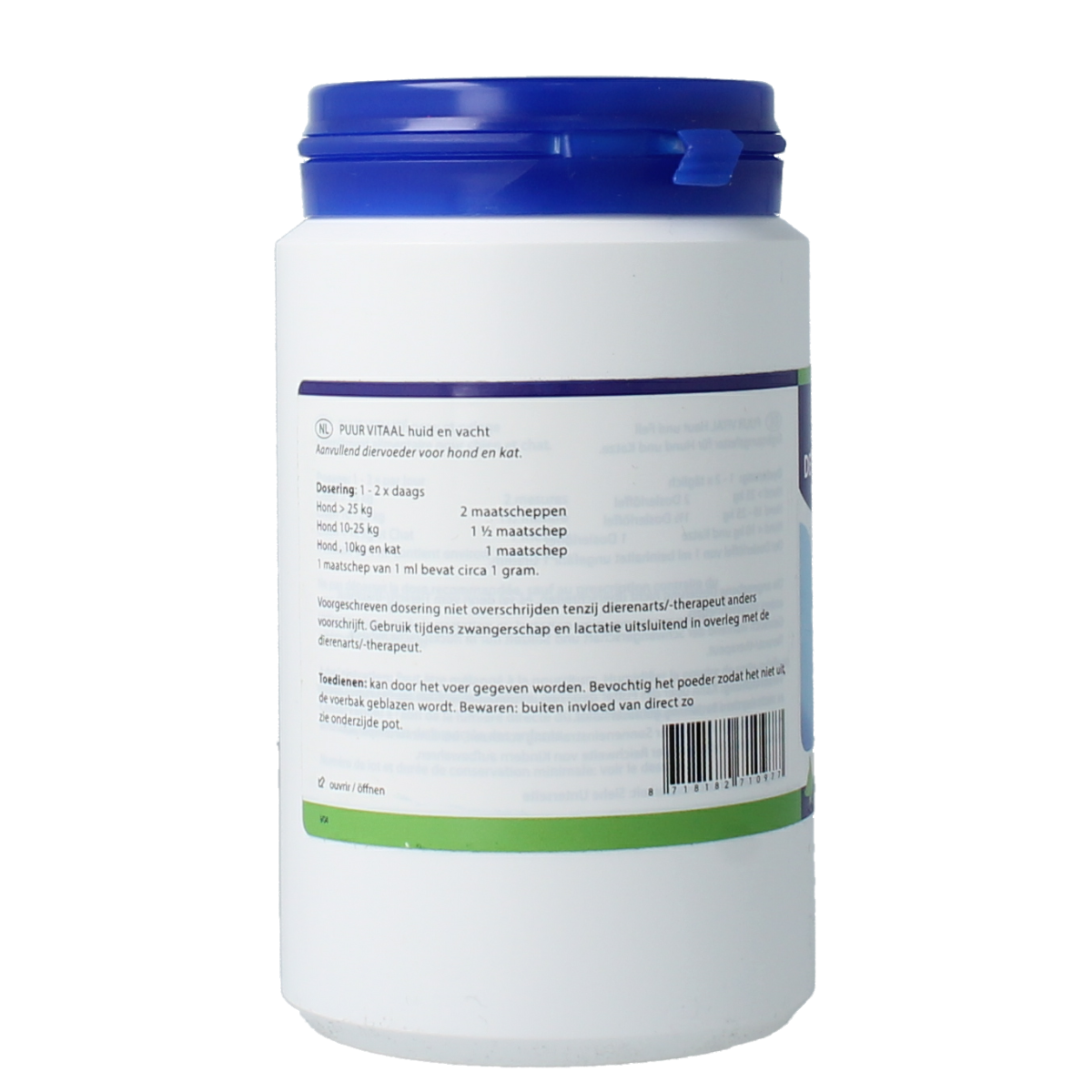 Puur Derma vital hond/kat 150.00 Gram