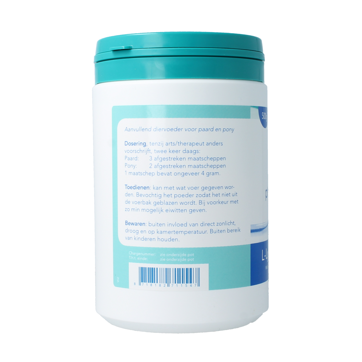 Phytonics L-lysine comp paard en pony 500.00 Gram
