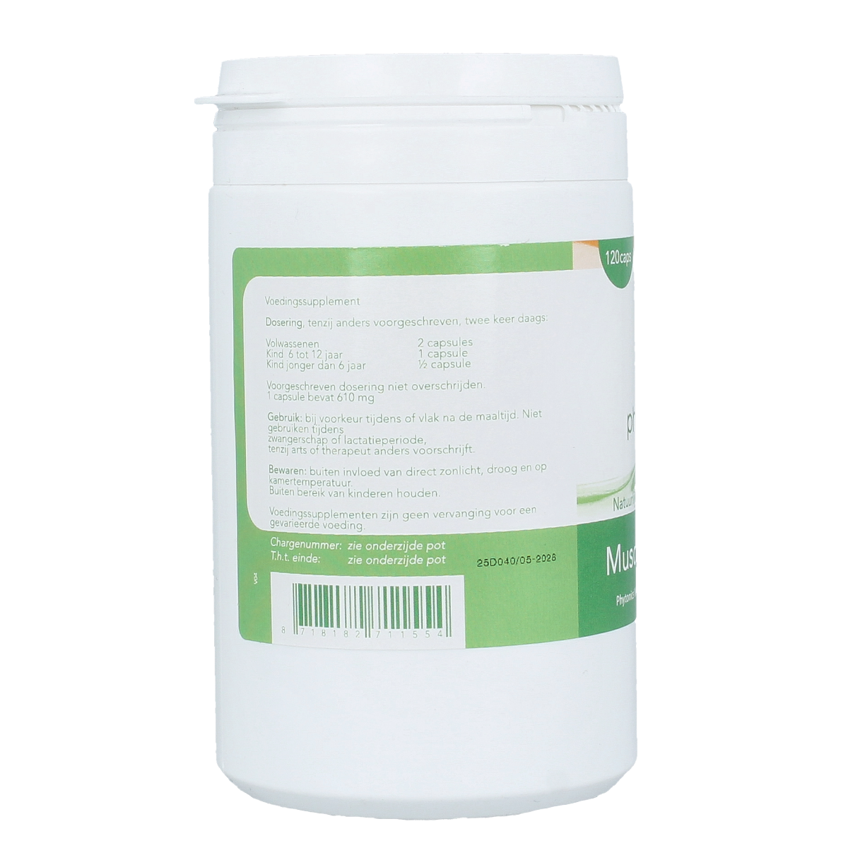 Phytonics Muscle support humaan 120.00 Capsules