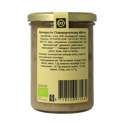 Kleinstesoepfabriek Champignonsoep bio 400.00 Milliliter