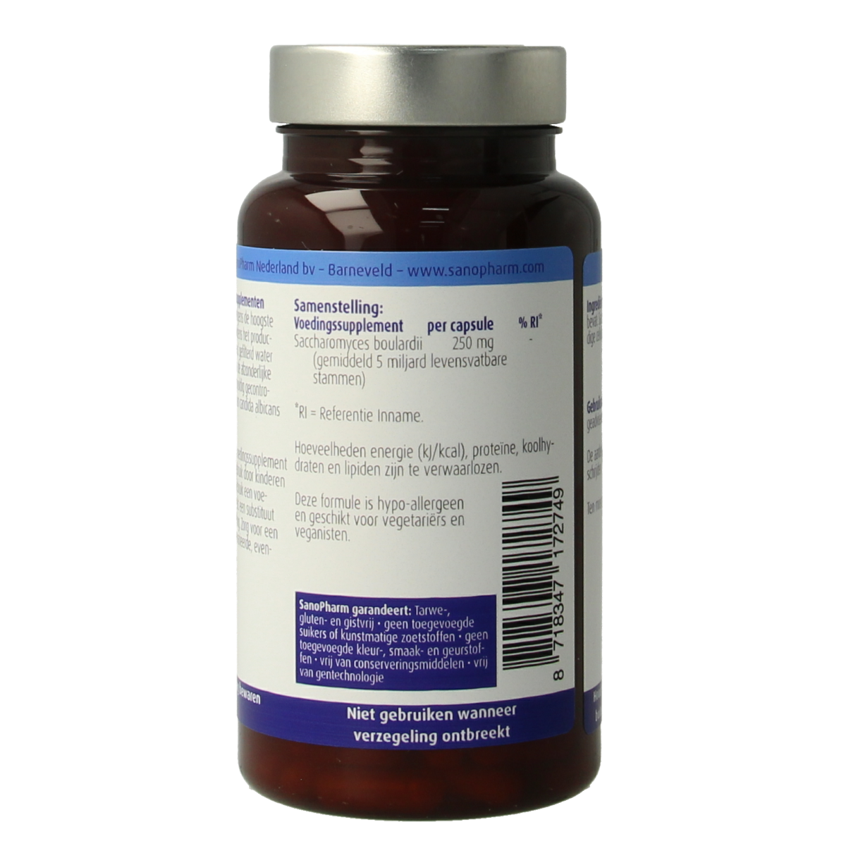 SanoPharm Saccharomyces boulardii 60.00 Capsules