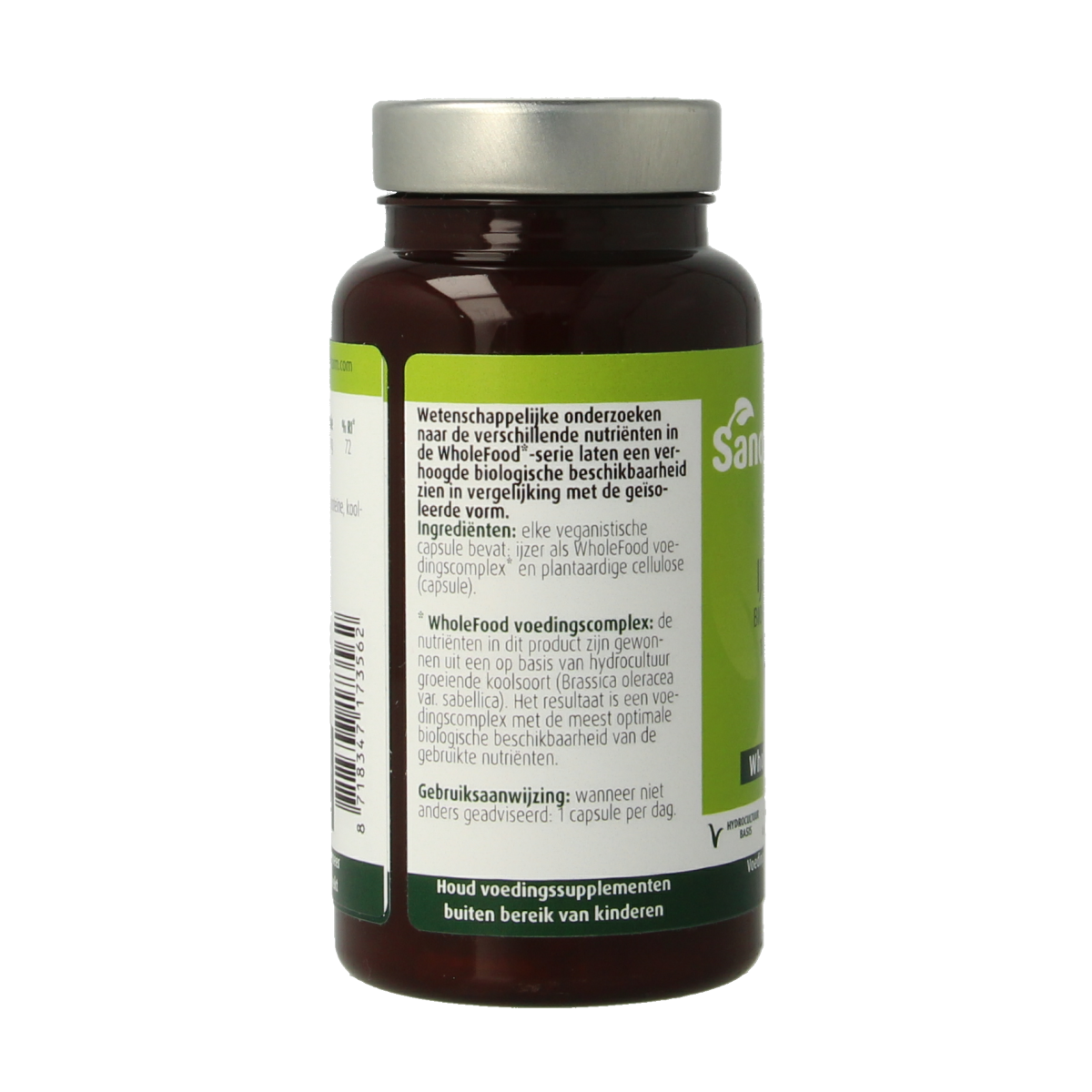 SanoPharm IJzer 10mg wholefood 30.00 Capsules