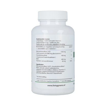 Livinggreens Glucosamine chondroitine MSM 120.00 Tabletten