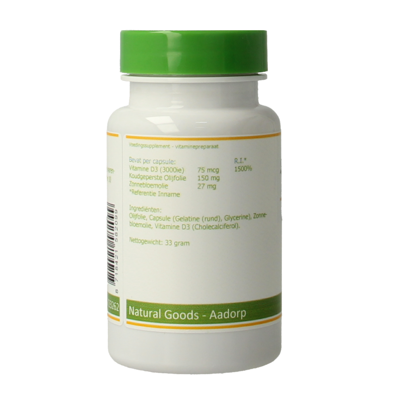 Elvitum  Vitamine D3 3000IE/75mcg 120 Capsules