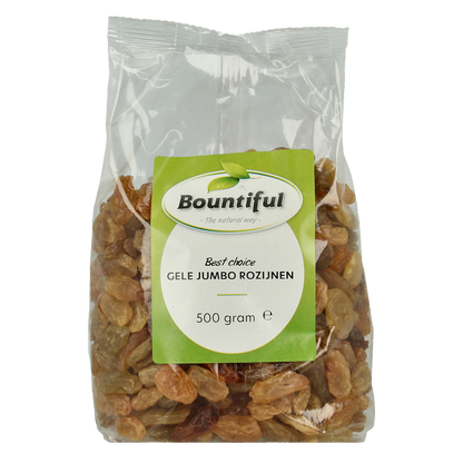 Bountiful Gele jumbo rozijnen 500.00 Gram