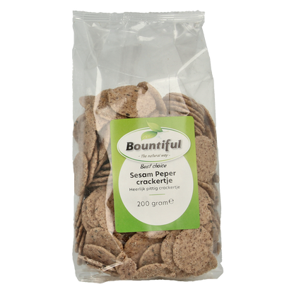 Bountiful Sesame pepper cracker 200.00 Gram
