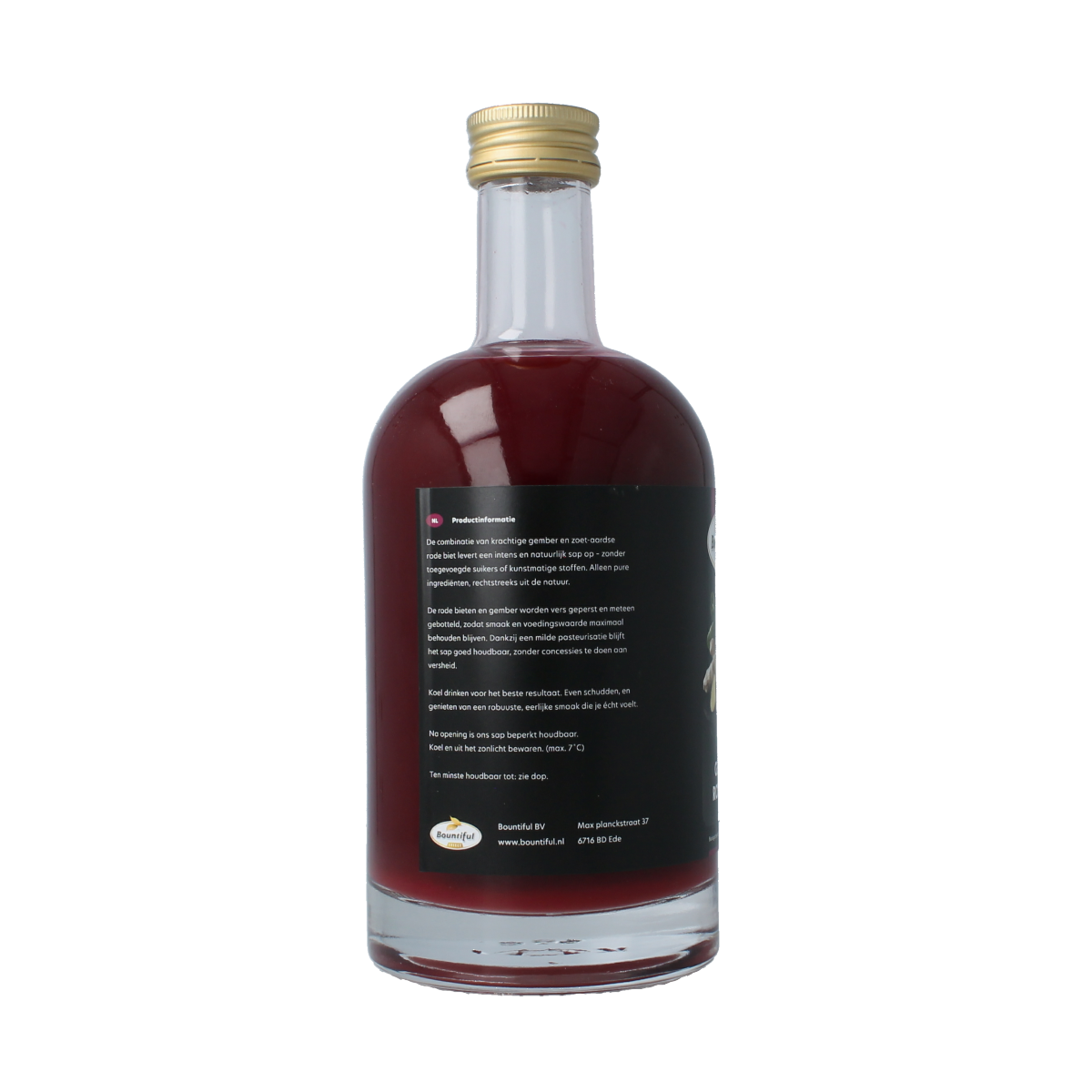 Bountiful select Gember sap rode biet bio 500.00 Milliliter