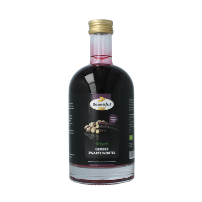 Bountiful Gember sap zwarte wortel bio 500.00 Milliliter
