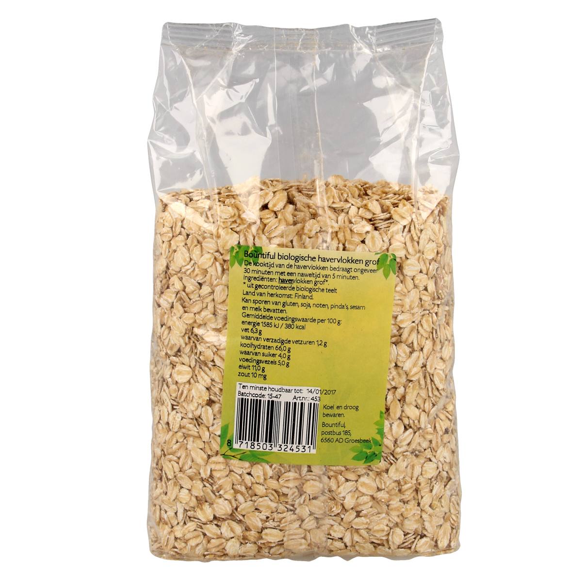 Bountiful Havervlokken grof bio 750.00 Gram