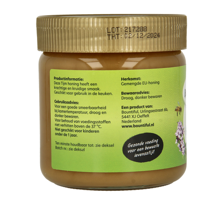 Bountiful Tijm honing 500.00 Gram