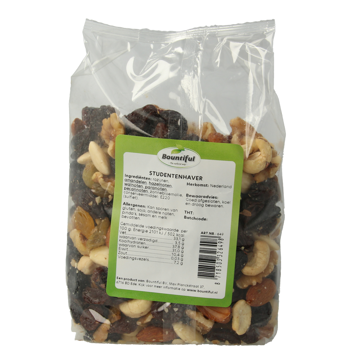 Bountiful Studentenhaver 500.00 Gram