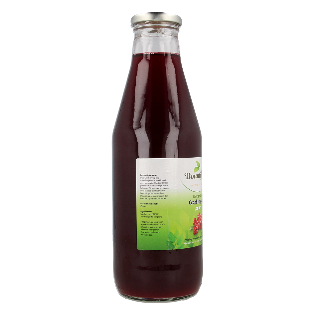 Bountiful Cranberrysap bio 750.00 Milliliter