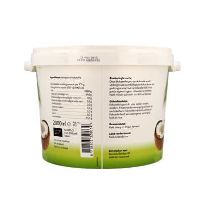 Bountiful Kokosolie geurloos bio 2.00 Liter