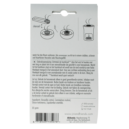 Jiri & Friends Harswierook royal incense 30.00 Gram