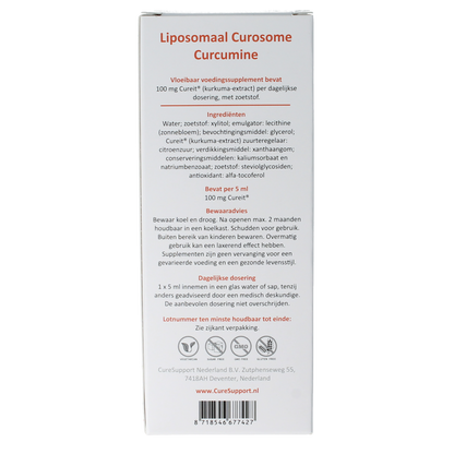 Curesupport Liposomal curcumine 100mg 250.00 Milliliter