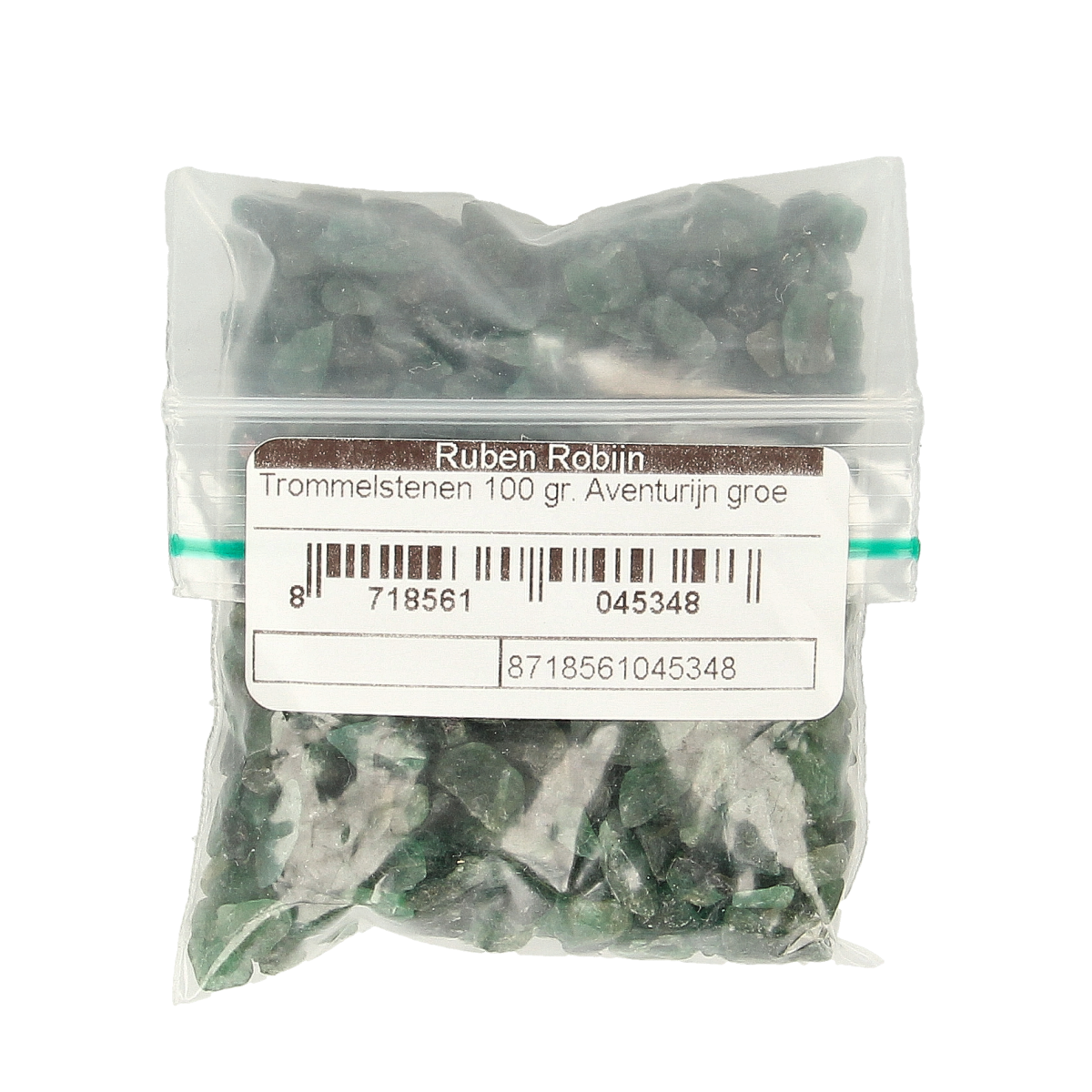 Ruben Robijn Trommelstenen aventurijn groen maat 1 100.00 Gram