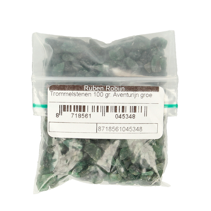 Ruben Robijn Trommelstenen aventurijn groen maat 1 100.00 Gram