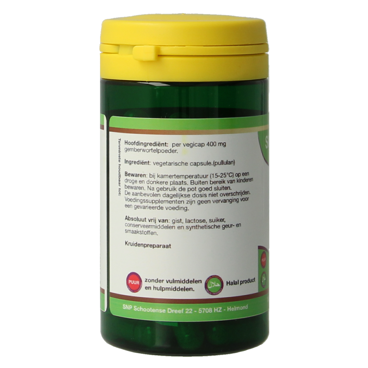 SNP Gember 400 mg 60.00 Vegetarische capsules