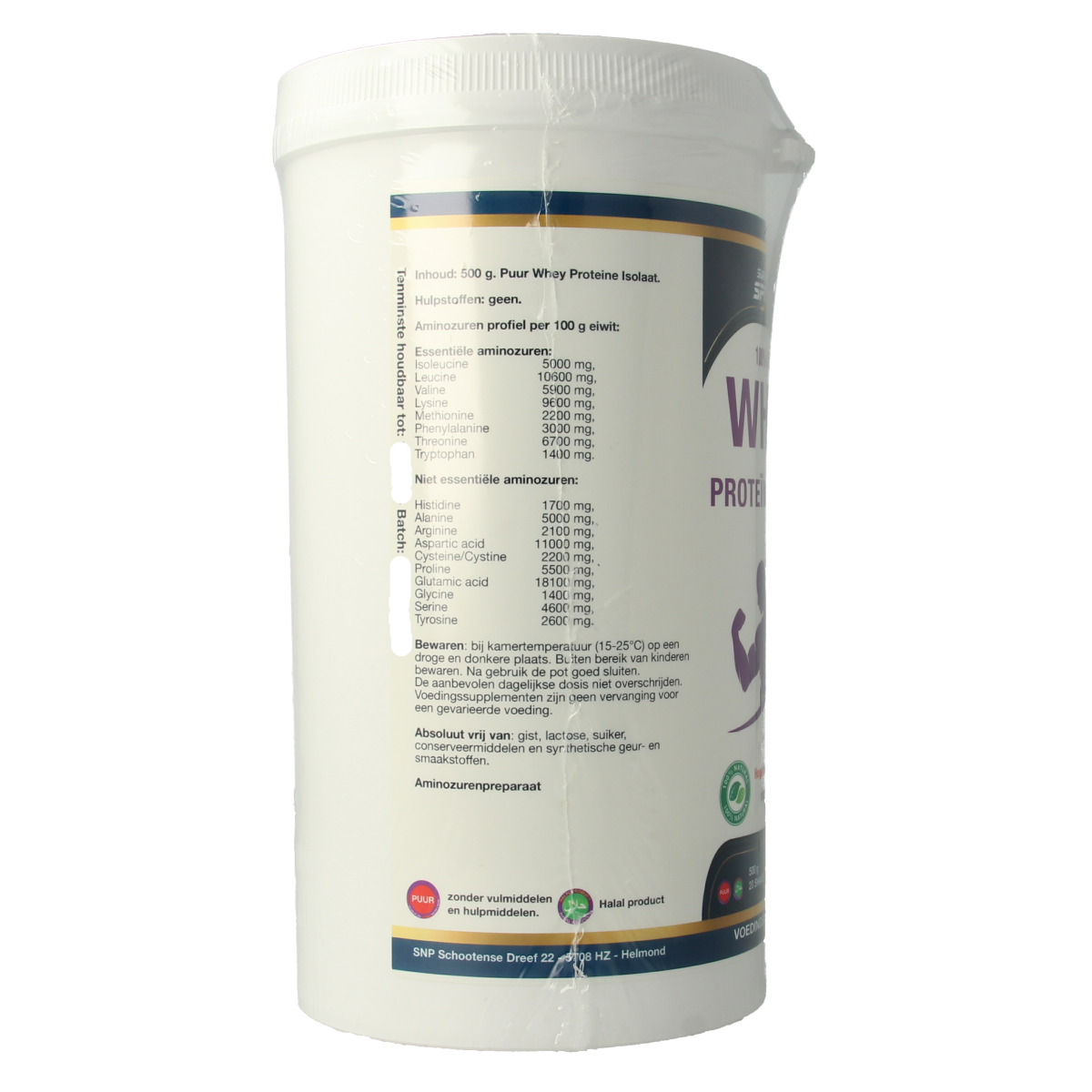 SNP Whey proteine isolate 100% natural 500.00 Gram