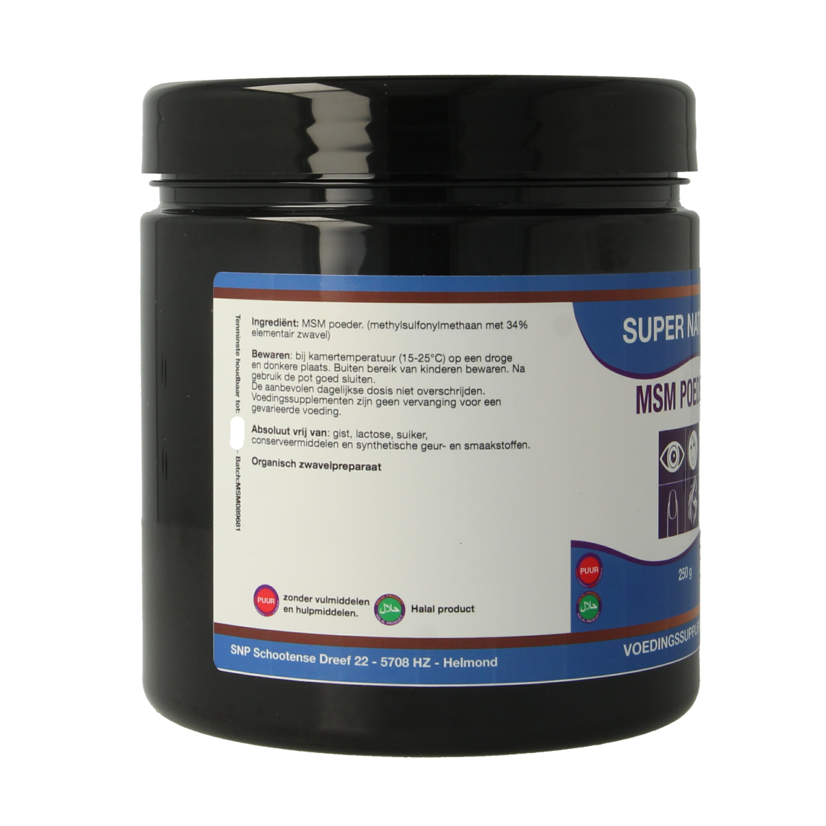 SNP MSM zwavel poeder 250.00 Gram