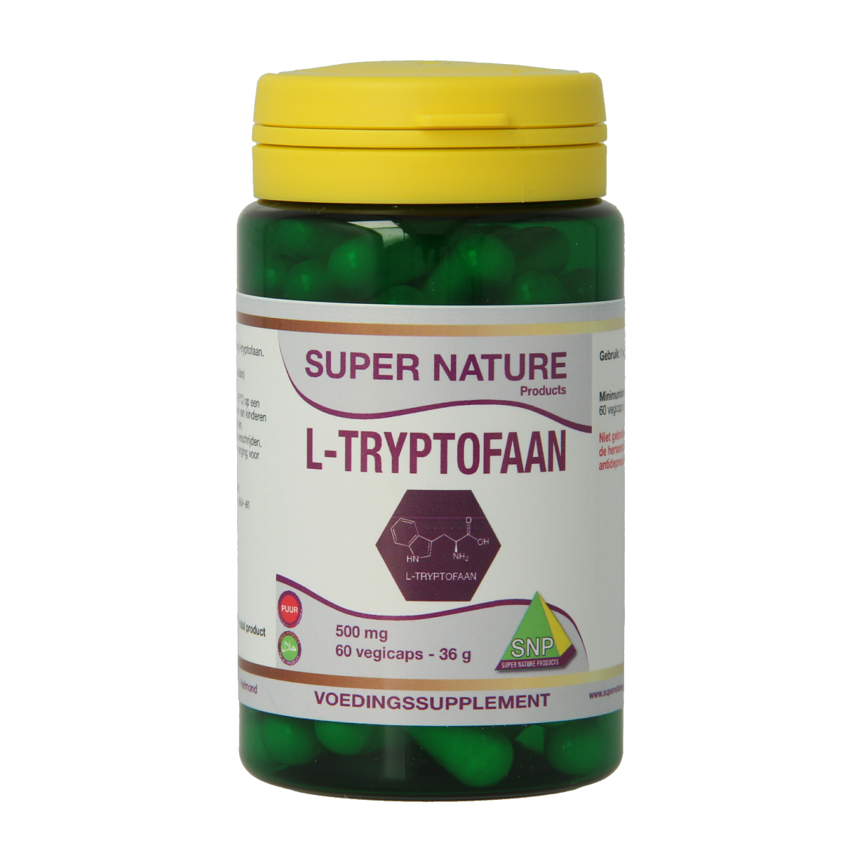 SNP L-Tryptofaan 500mg 60.00 Vegetarische capsules