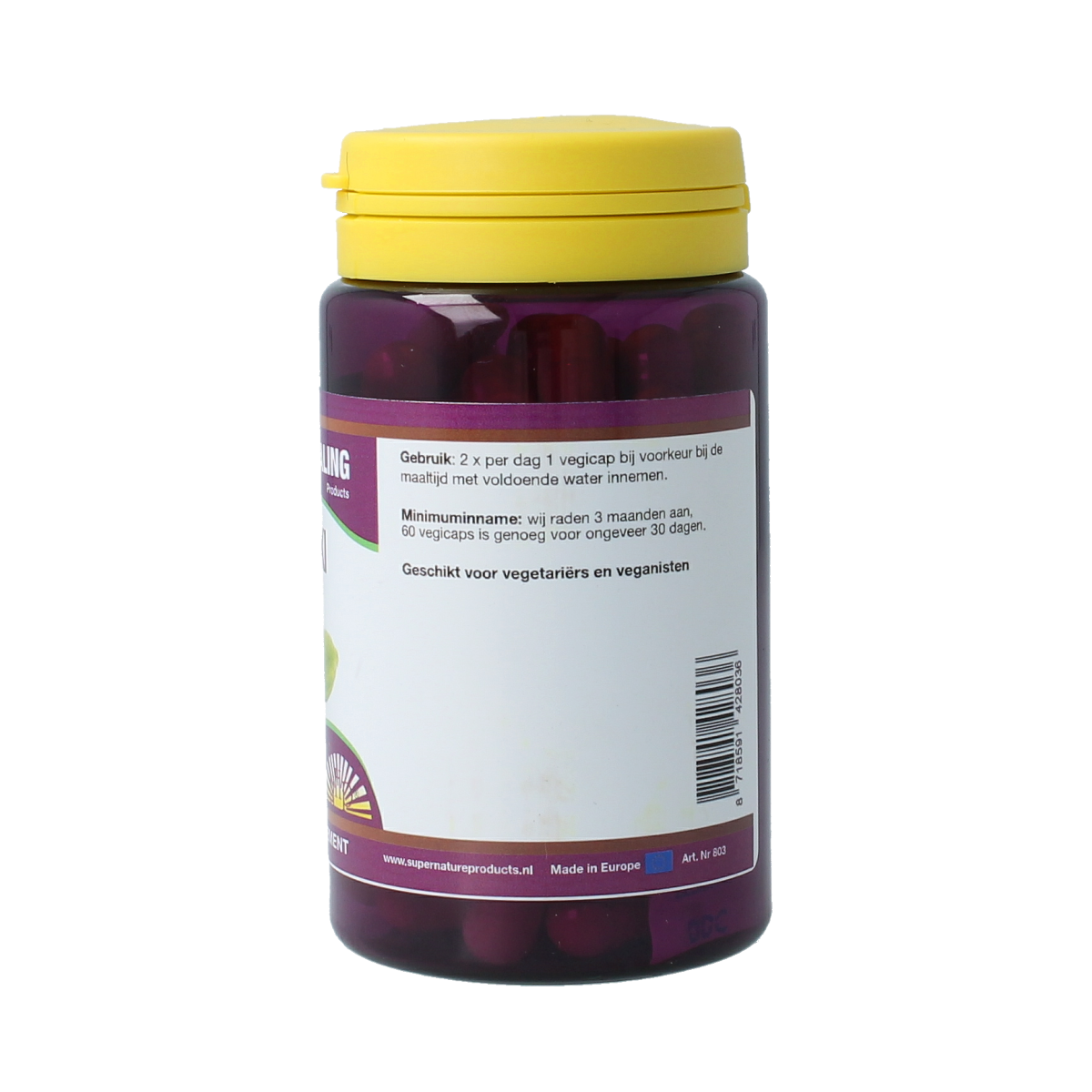 SNP Haritaki puur 60.00 Vegetarische capsules