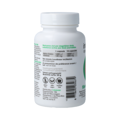 Intoleran Fibractase 1200 108.00 Vegetarische capsules