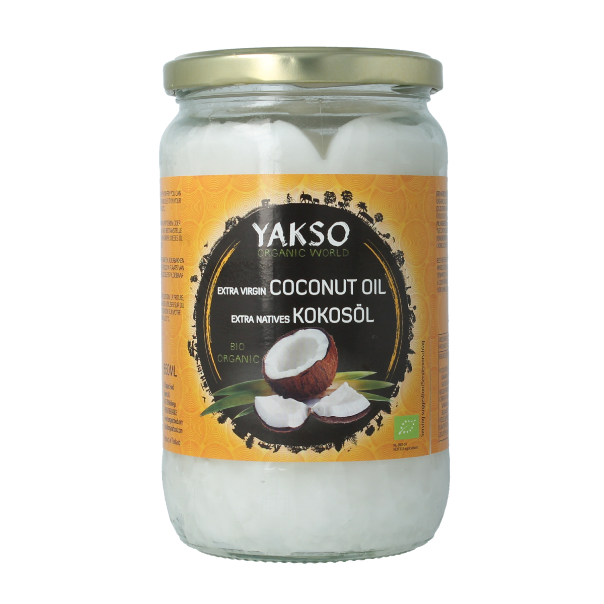 Yakso Kokosolie extra vierge bio 650.00 Milliliter