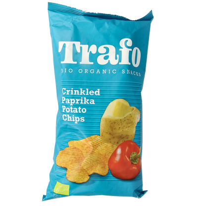 Trafo Ribbelchips paprika bio 125.00 Gram