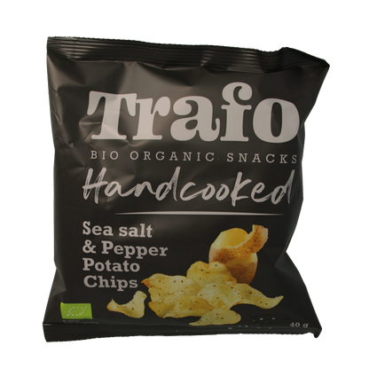 Trafo Chips handcooked zout en peper bio 40 Gram