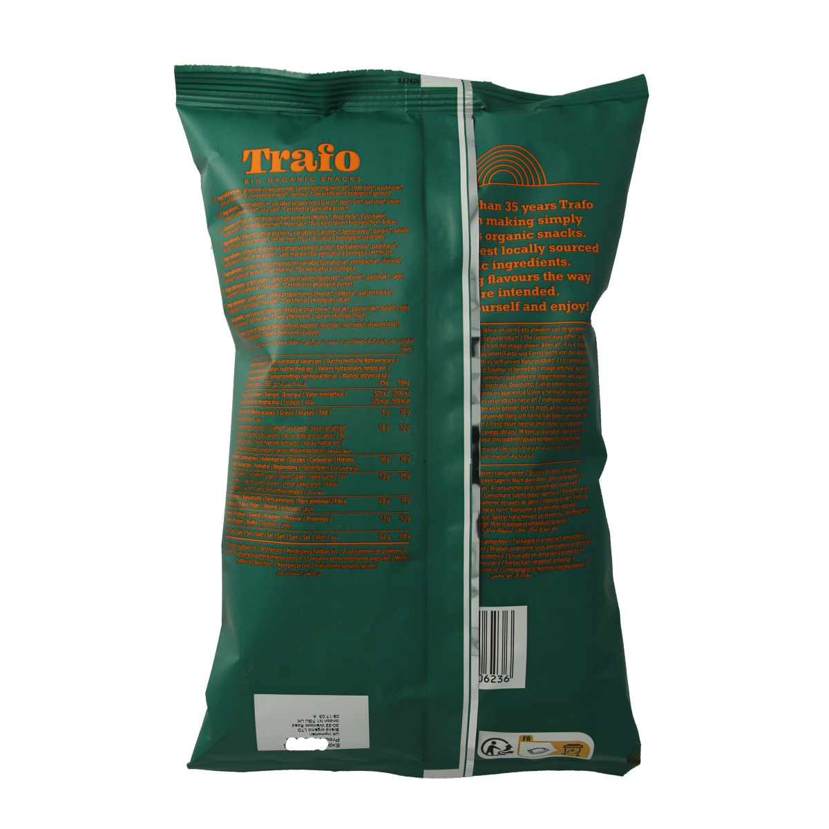 Trafo Groente chips bio 100.00 Gram