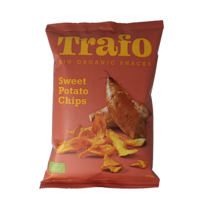 Trafo Chips zoete aardappel bio 80.00 Gram