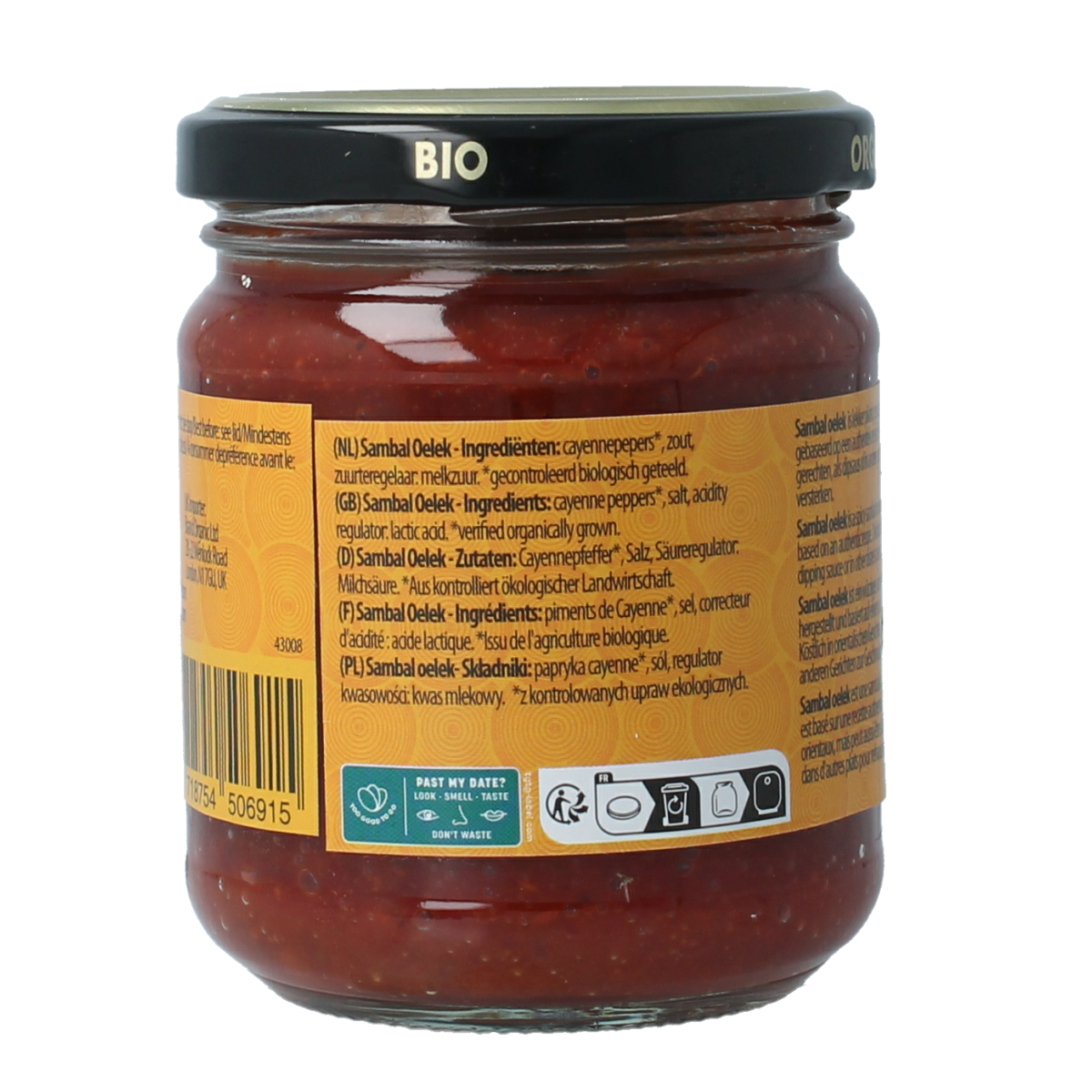 Yakso Sambal oelek bio 200.00 Gram