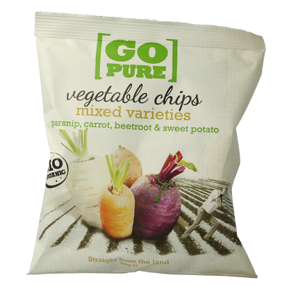 Go Pure Chips groente bio 40 Gram