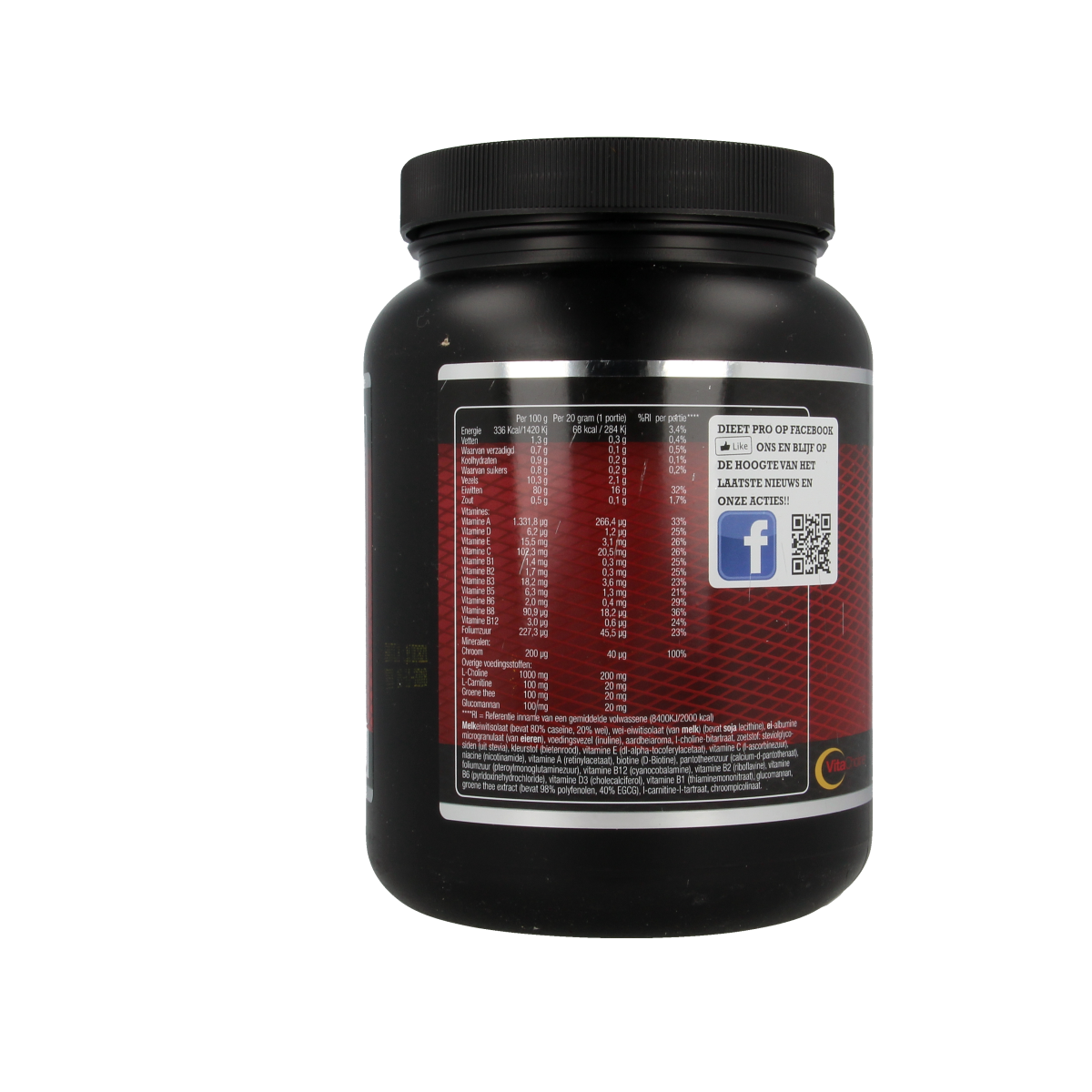 Dieet Pro Stevia aardbei 400.00 Gram