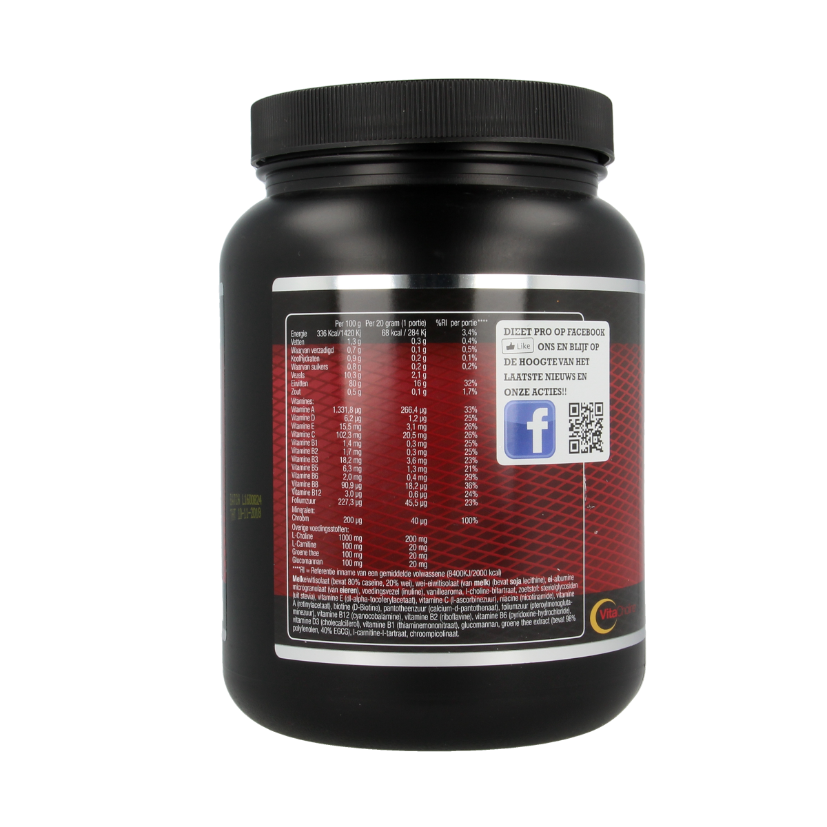 Dieet Pro Stevia vanille 400.00 Gram