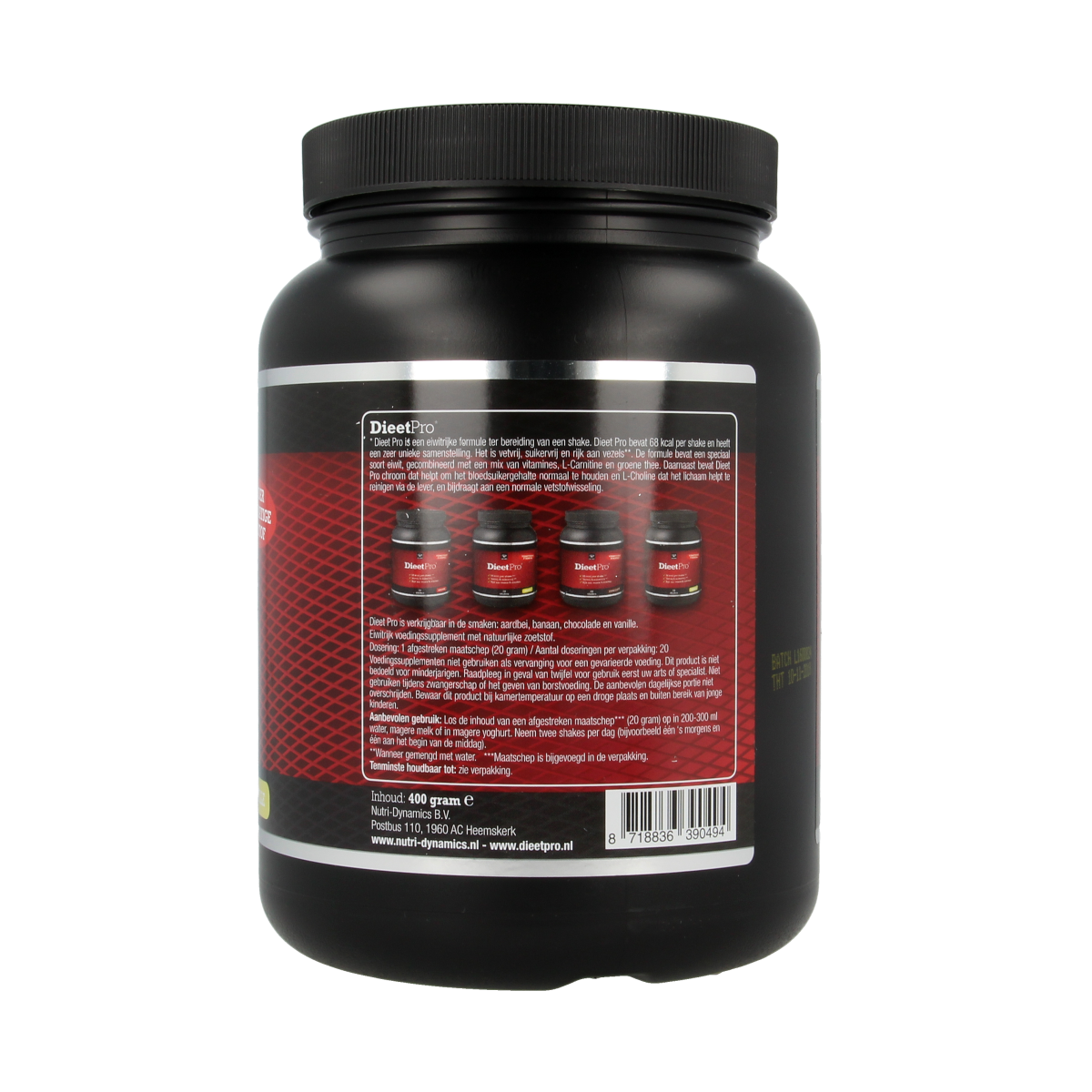 Dieet Pro Stevia vanille 400.00 Gram