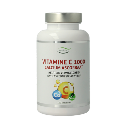 Nutrivian Vitamine C1000 mg calcium ascorbaat 100 Tabletten