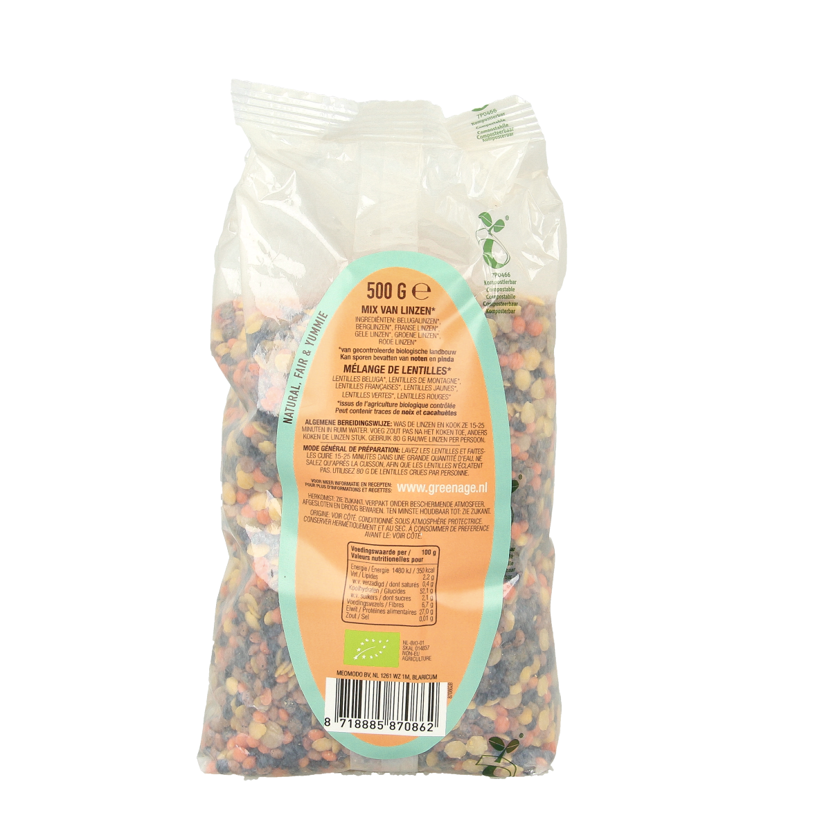 Greenage Linzenmix bio 500.00 Gram