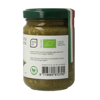 Greenage Groene pesto bio 140.00 Gram