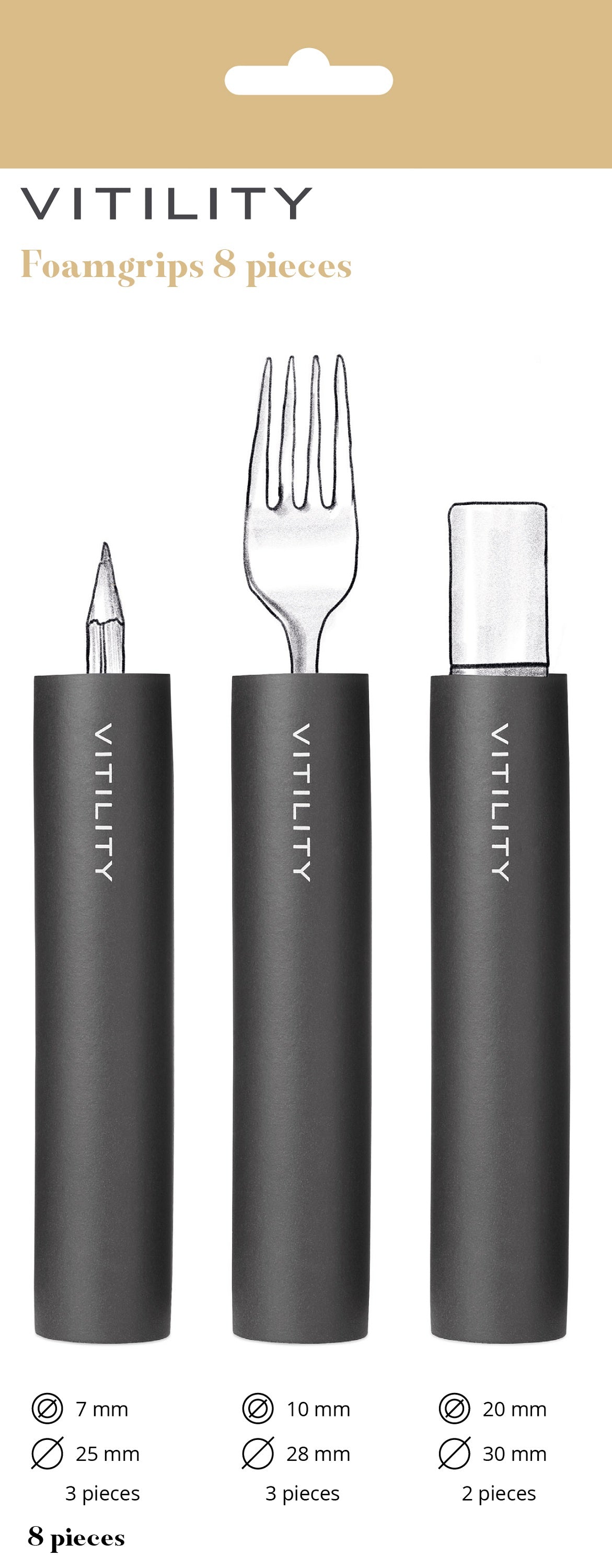 Vitility Handvatverdikkers 8.00 Stuks