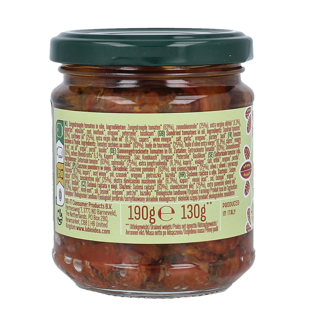 La Bio Idea Zongedroogde tomaten in olijfolie bio 190.00 Gram