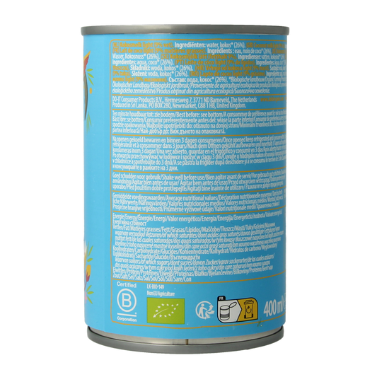 Amaizin Cocosmelk light bio 400.00 Milliliter