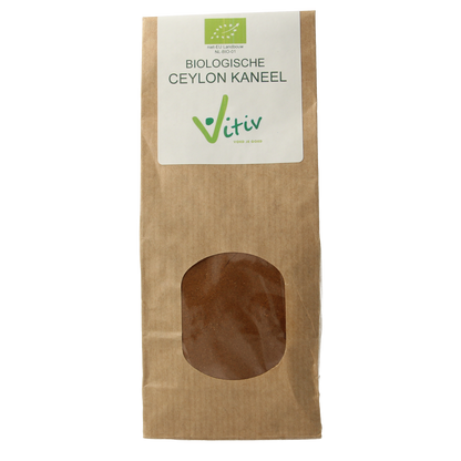 Vitiv Ceylon kaneel poeder bio 100.00 Gram