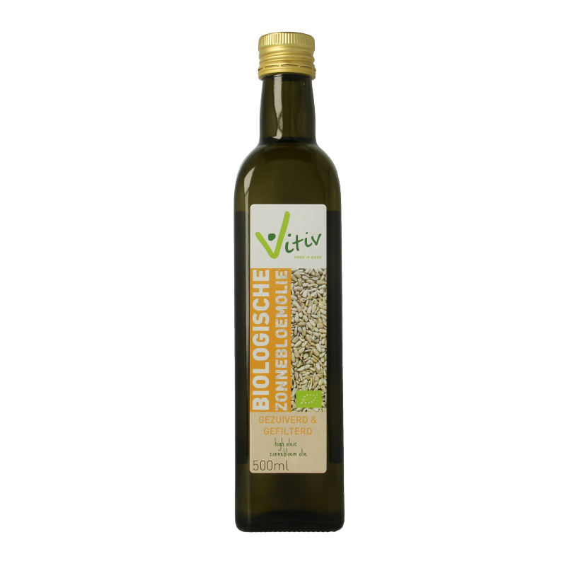 Vitiv Zonnebloemolie bio 500 Milliliter