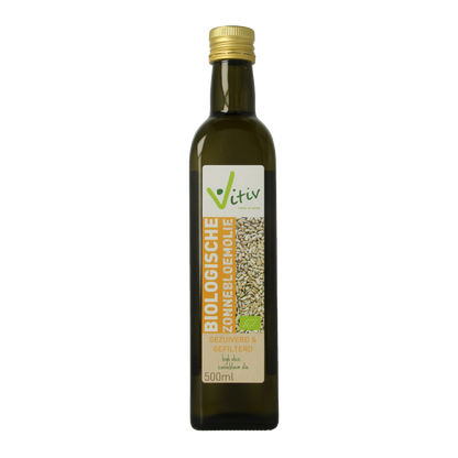 Vitiv Zonnebloemolie bio 500 Milliliter