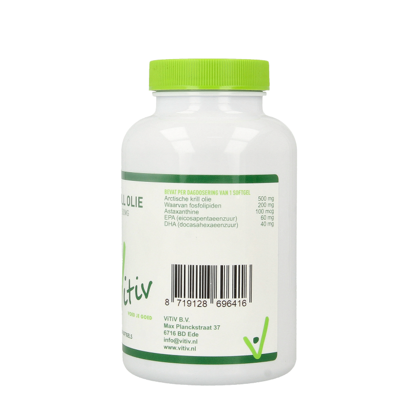 Vitiv Krillolie 500mg antartic 100 Softgels