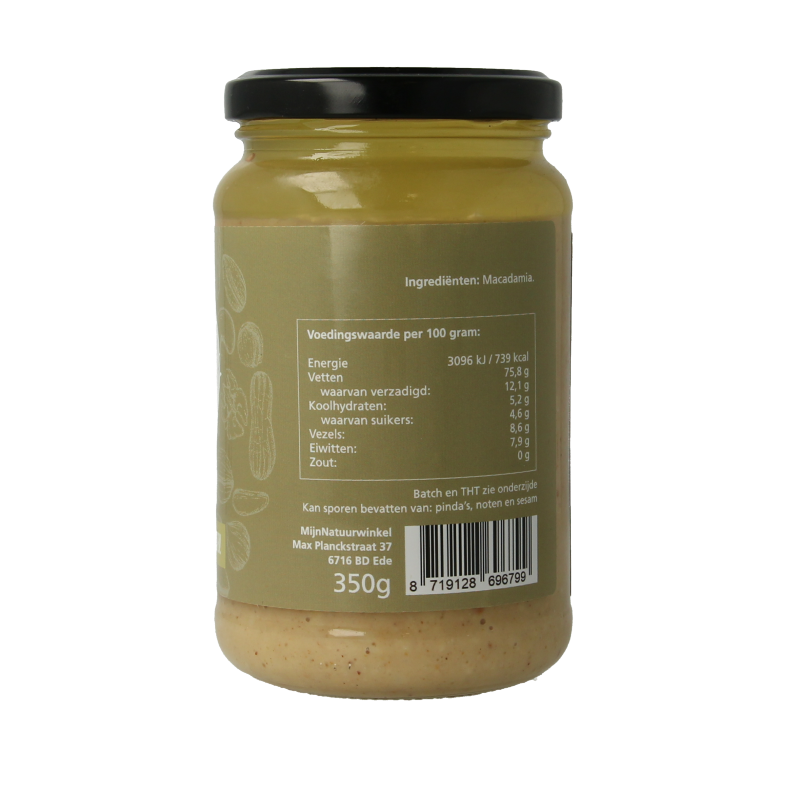 MijnNatuurwinkel Macadamia pasta 350 Gram